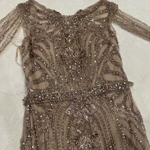 Elegant Beaded Sequin dress length